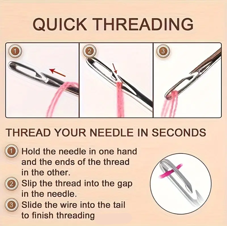 ThreadHead Self-Threading Needles x 30