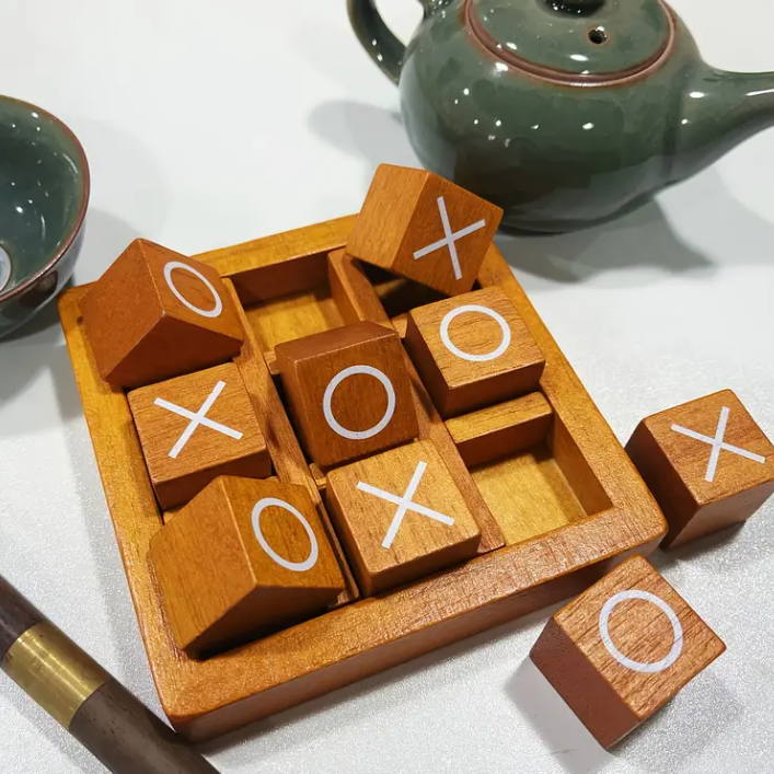 OX's Wooden Block Game Set
