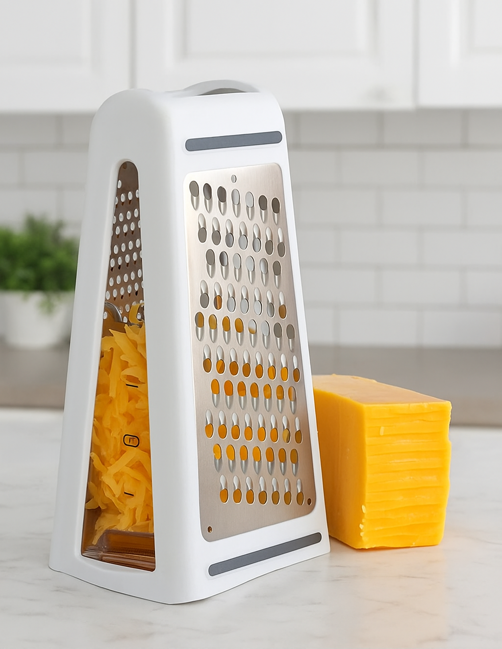 2-Sided Box Grater with Container